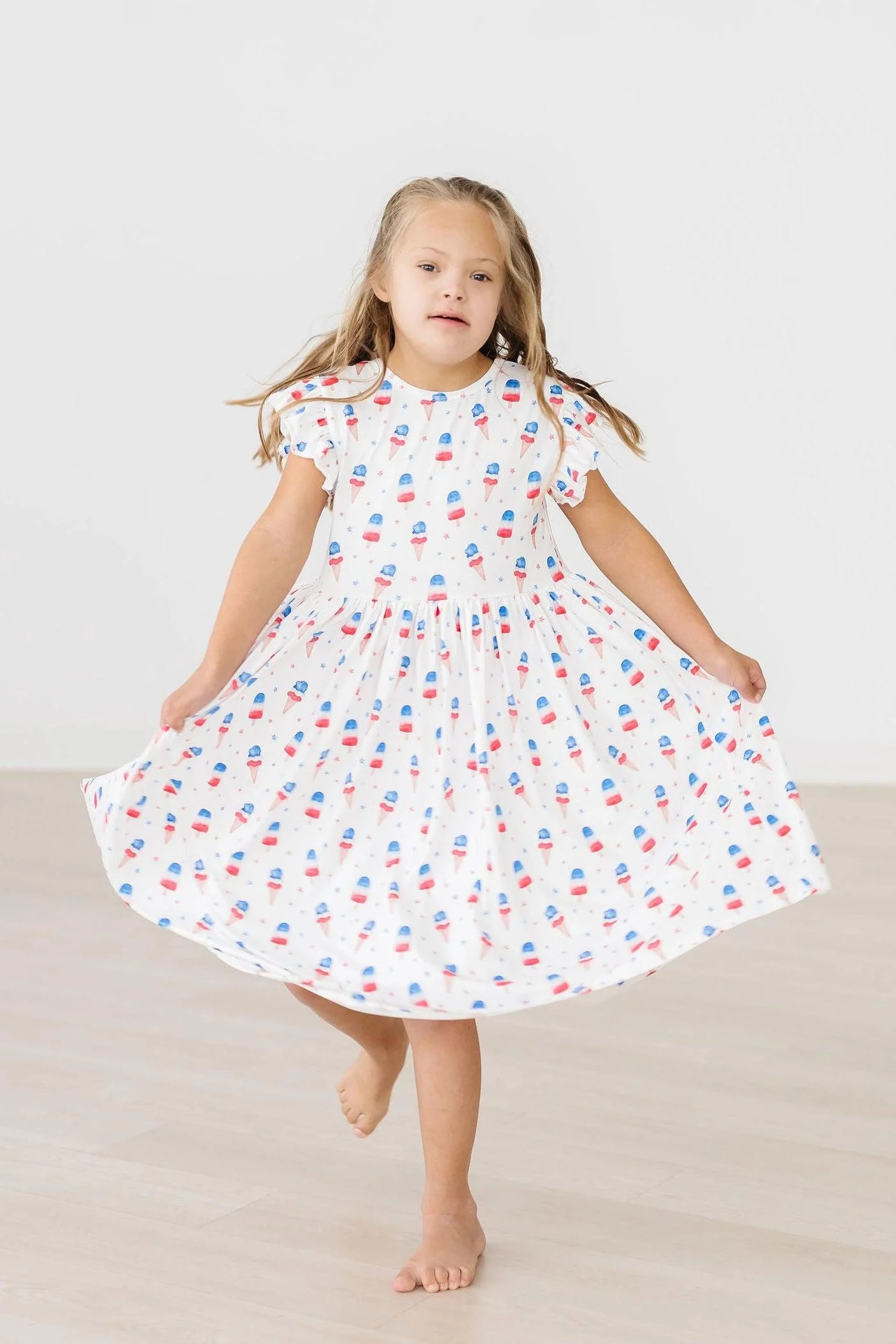 Summer Sweets Flutter Sleeve Twirl Dress