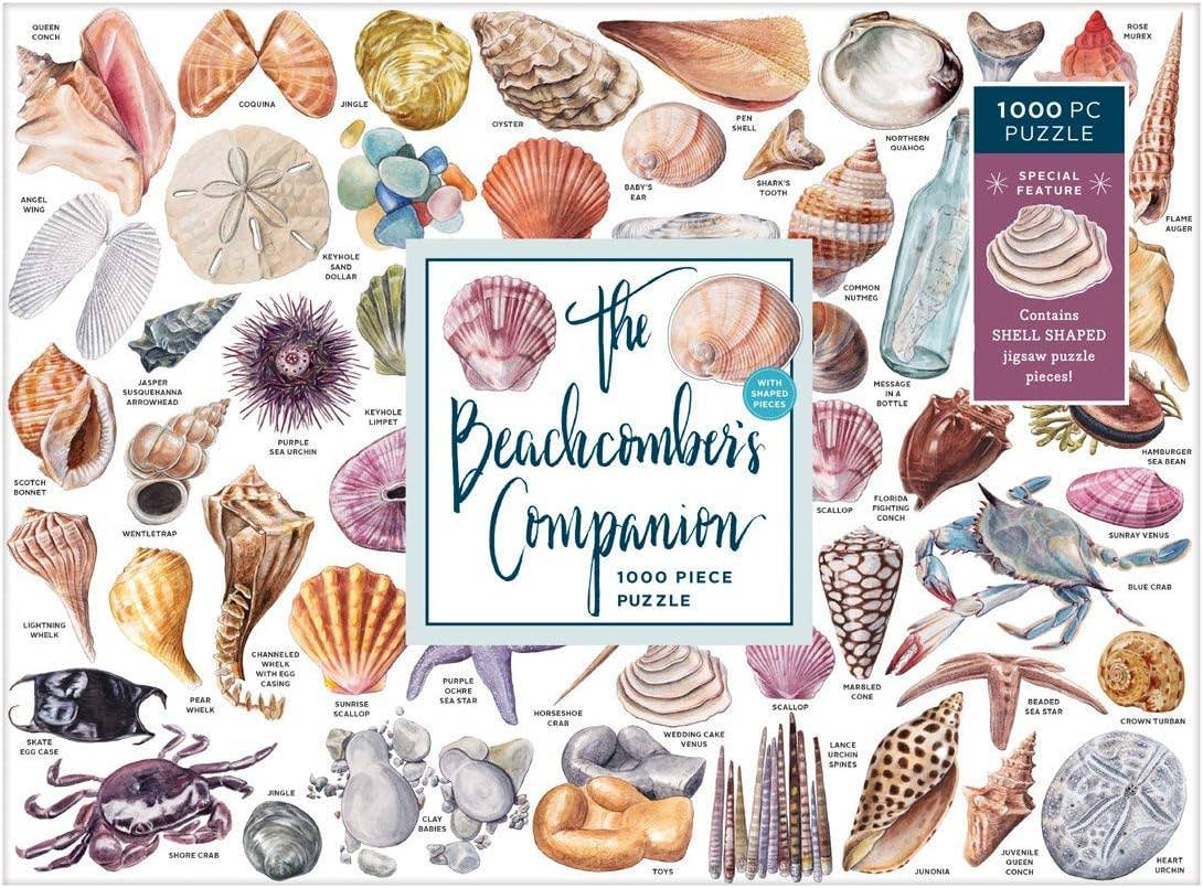 The Beachcomber's Companion 1000 Piece Puzzle With Shaped Pieces,