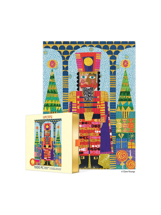 Festive Nutcracker Gold Foil 1000 Piece Holiday Puzzle