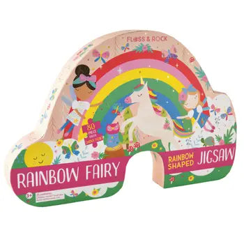 Rainbow Fairy 80pc Shaped Jigsaw
