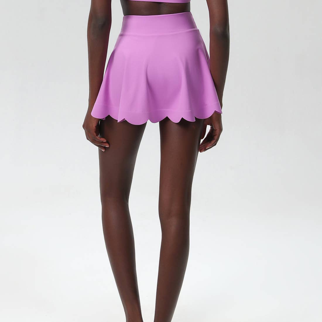 Wavy A-Line Tennis Skirt