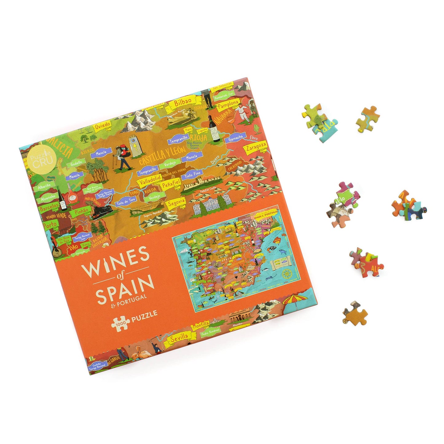 Wines of Spain & Portugal - Puzzle Cru