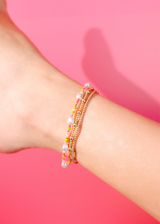 Watermelon Sprinkle Pearl Anklet