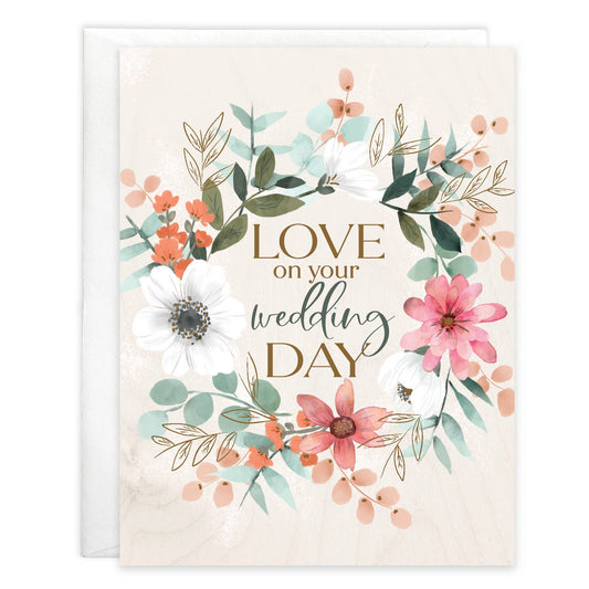 Wedding Greeting Card - Wedding Wreath