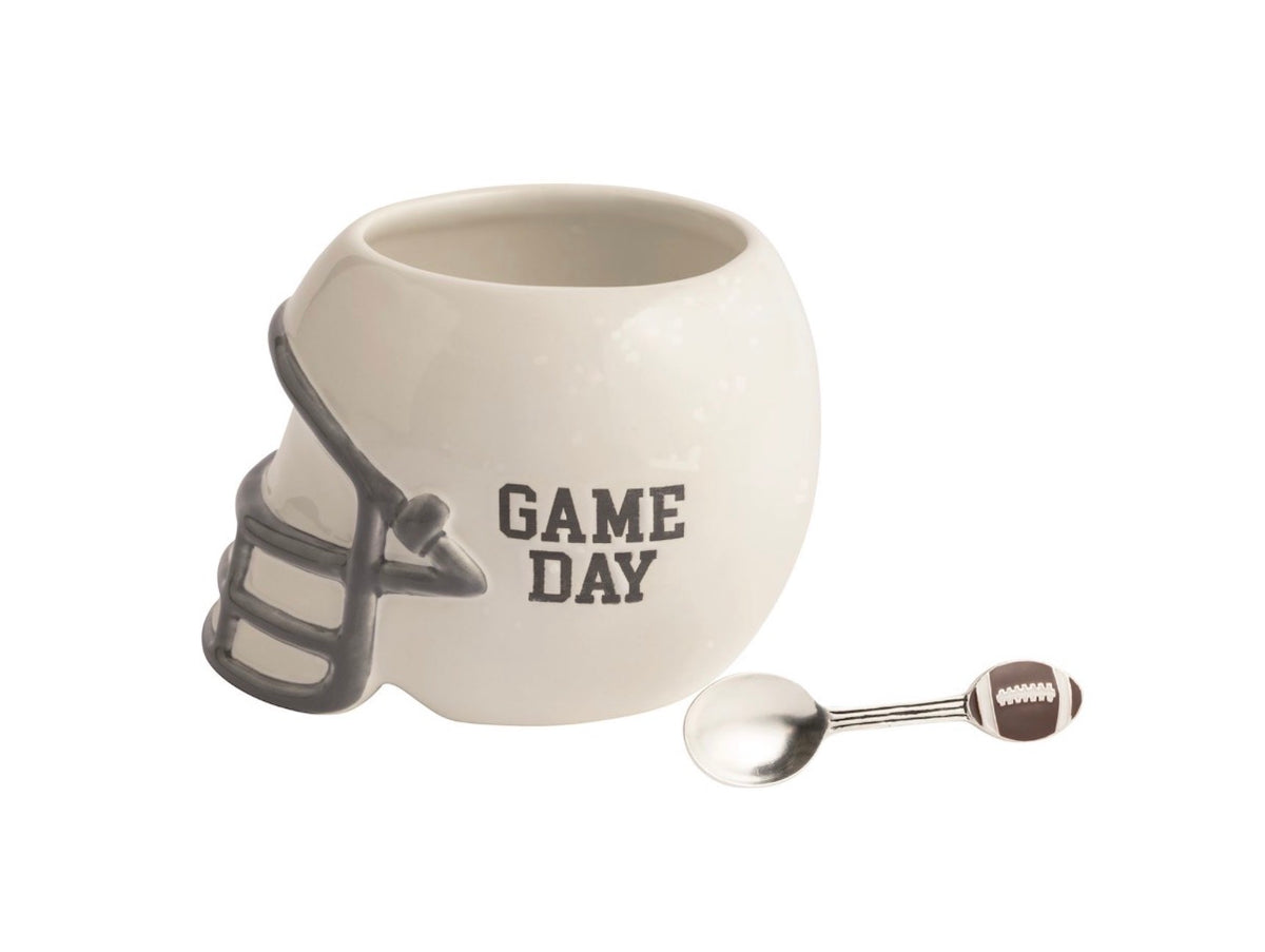 Helmet Dip Bowl and Spoon