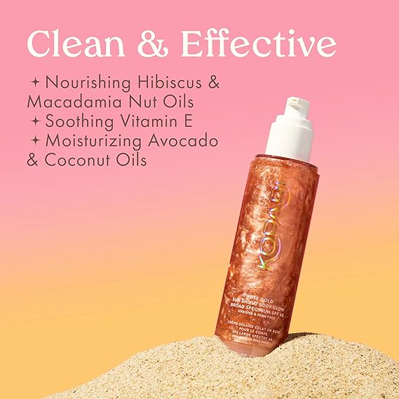 Kopari Rose Gold Sun Shield Body Glow SPF 45