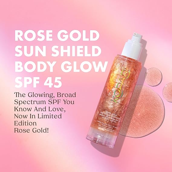 Kopari Rose Gold Sun Shield Body Glow SPF 45