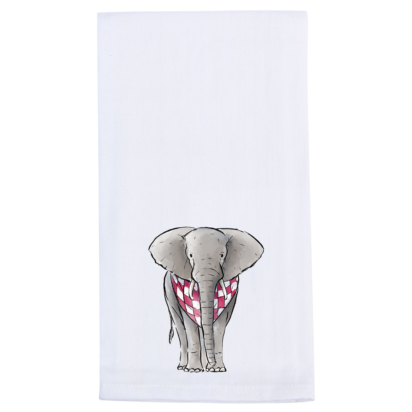 Elephant Front Tea Towel