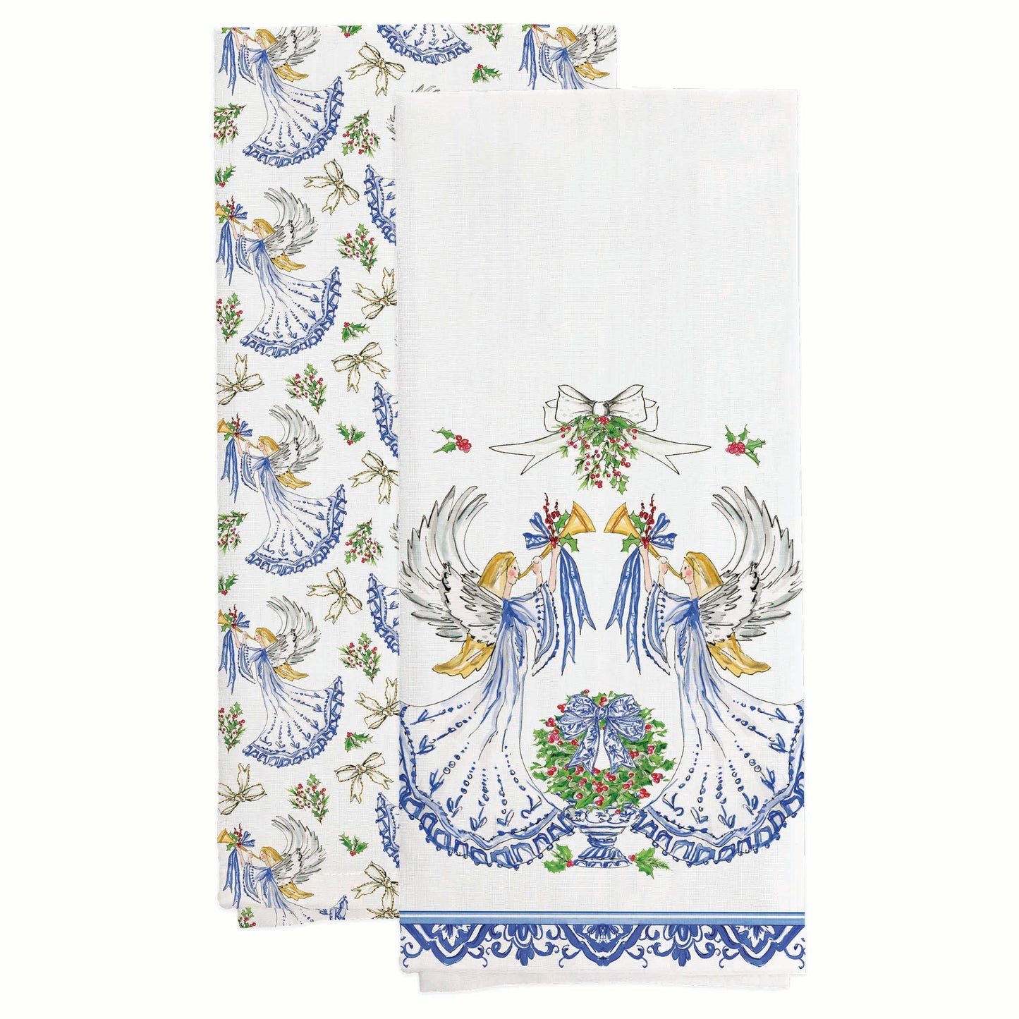 Angels Cotton Tea Towels Set of 2