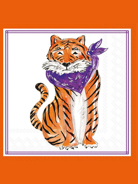 Paper Cocktail Napkins 20 Ct Sitting Tiger Hometown Pride