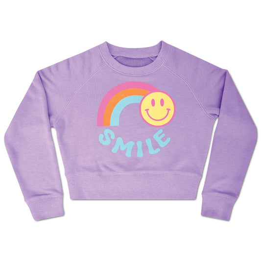 Rainbow Smiles Violet Crew Neck