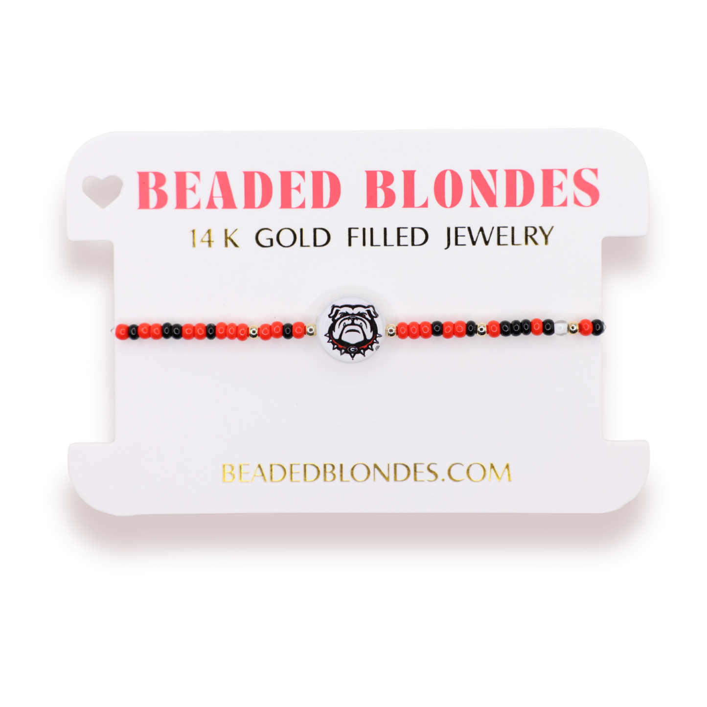 University of Georgia Logo Flip Bracelet on Color