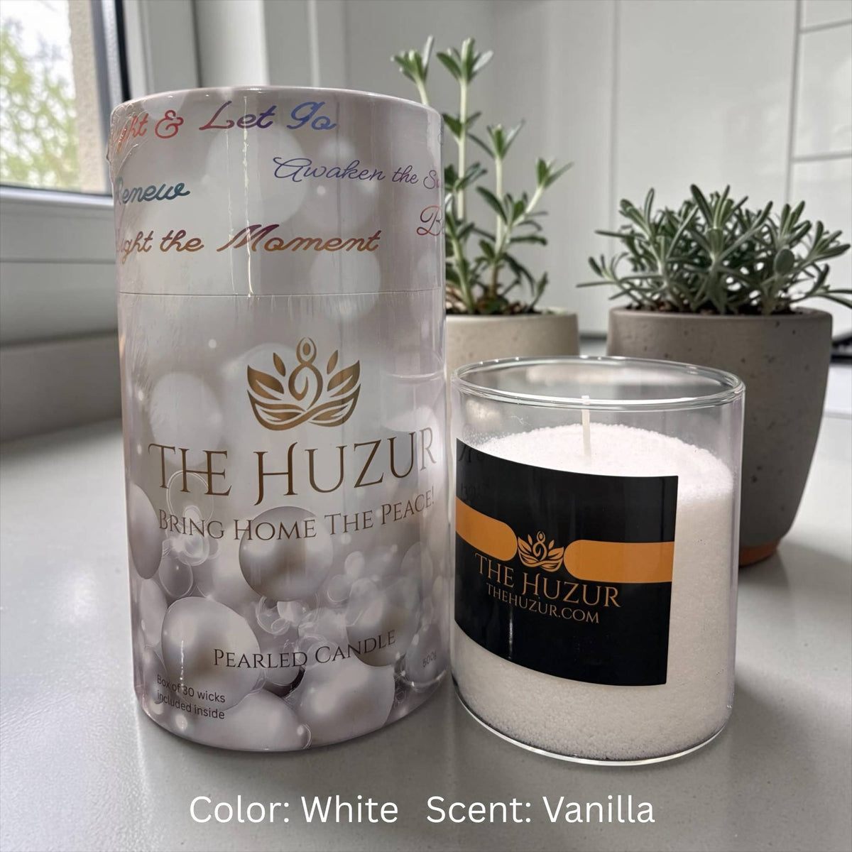 Sand Candle, Scented Candle Pearl Candle in 5 colors