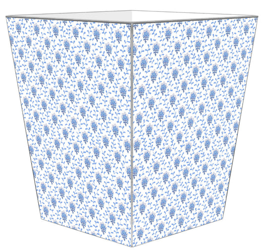 Blue Provencial Print Wastepaper Basket