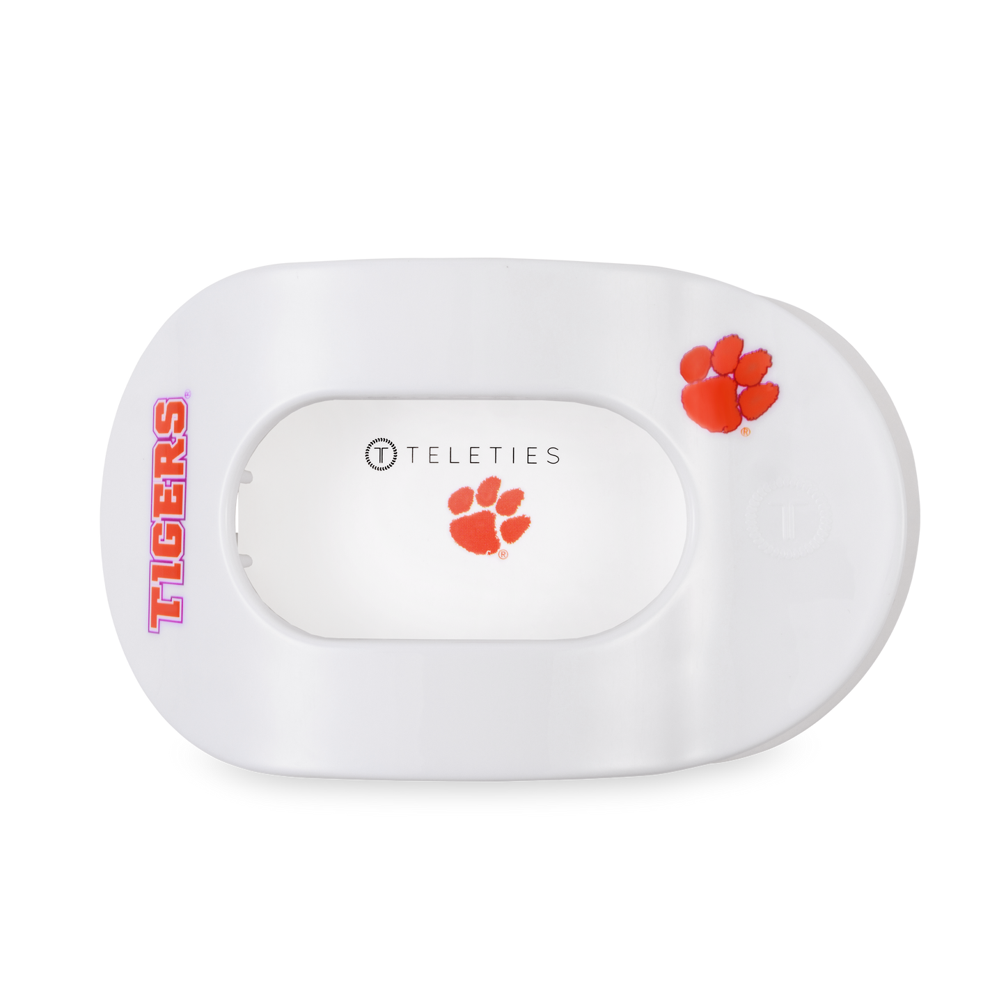 Flat Round Hair Clip | Large | Go Tigers!