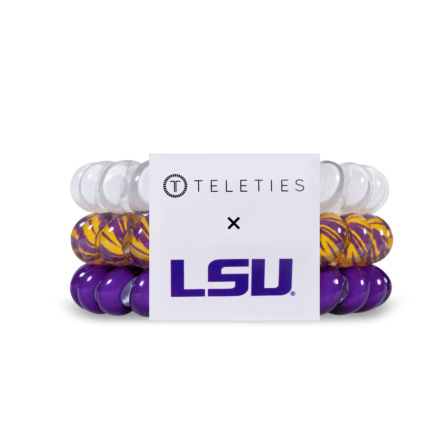 Spiral Hair Coils | Large | LSU Hair Ties