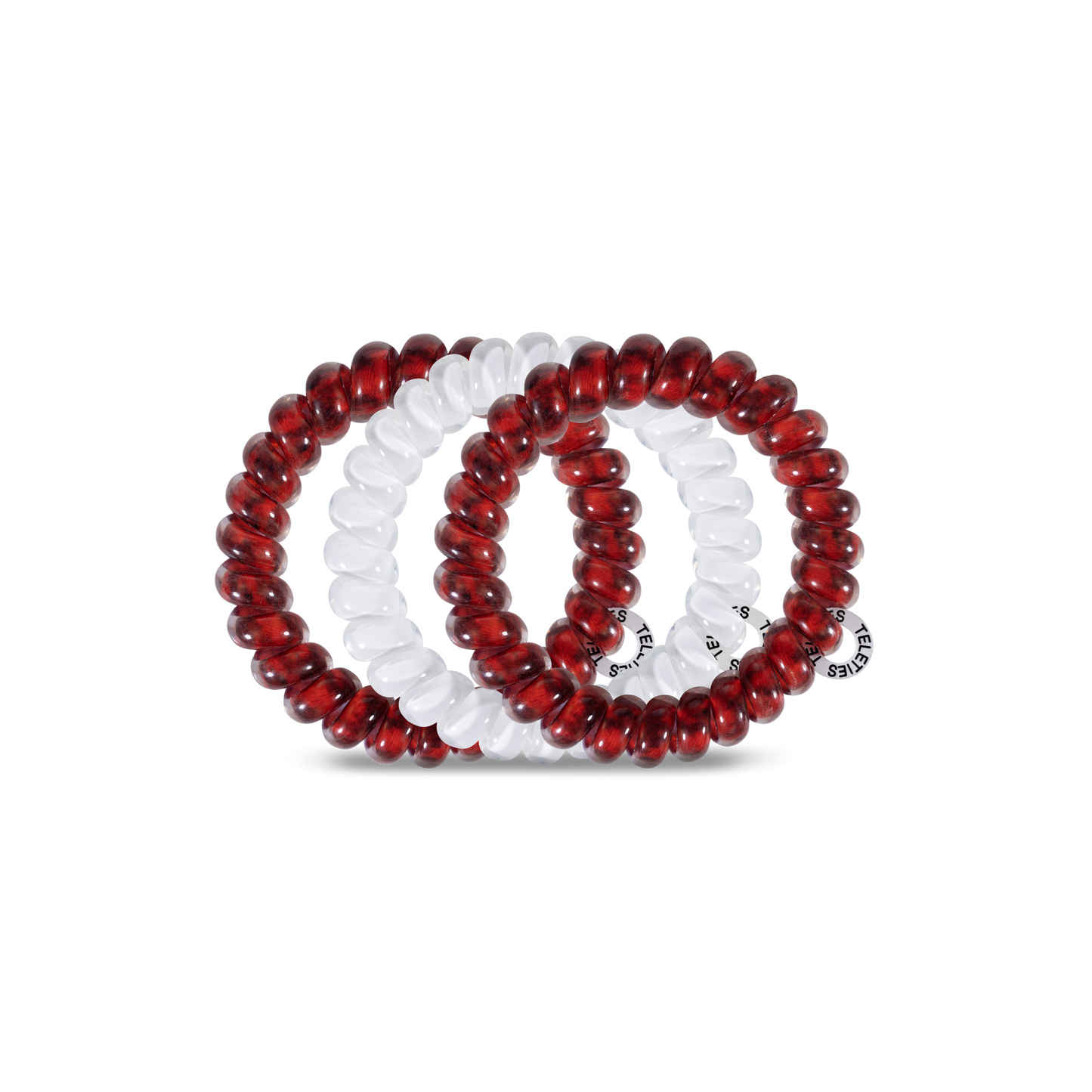 Spiral Hair Coils | Large | Univ. of Arkansas Hair Ties