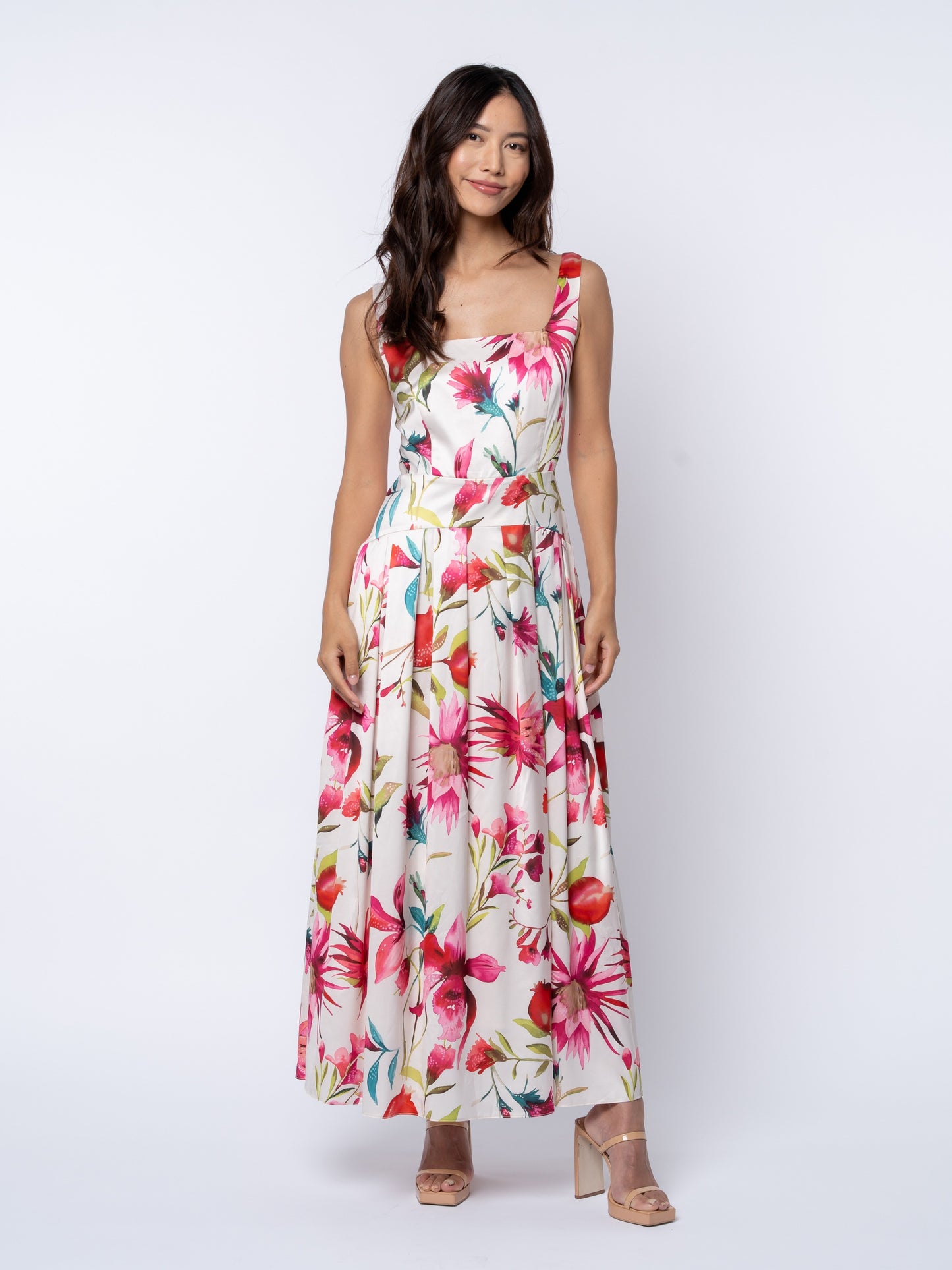 Juno Promegrante Print Maxi Dress
