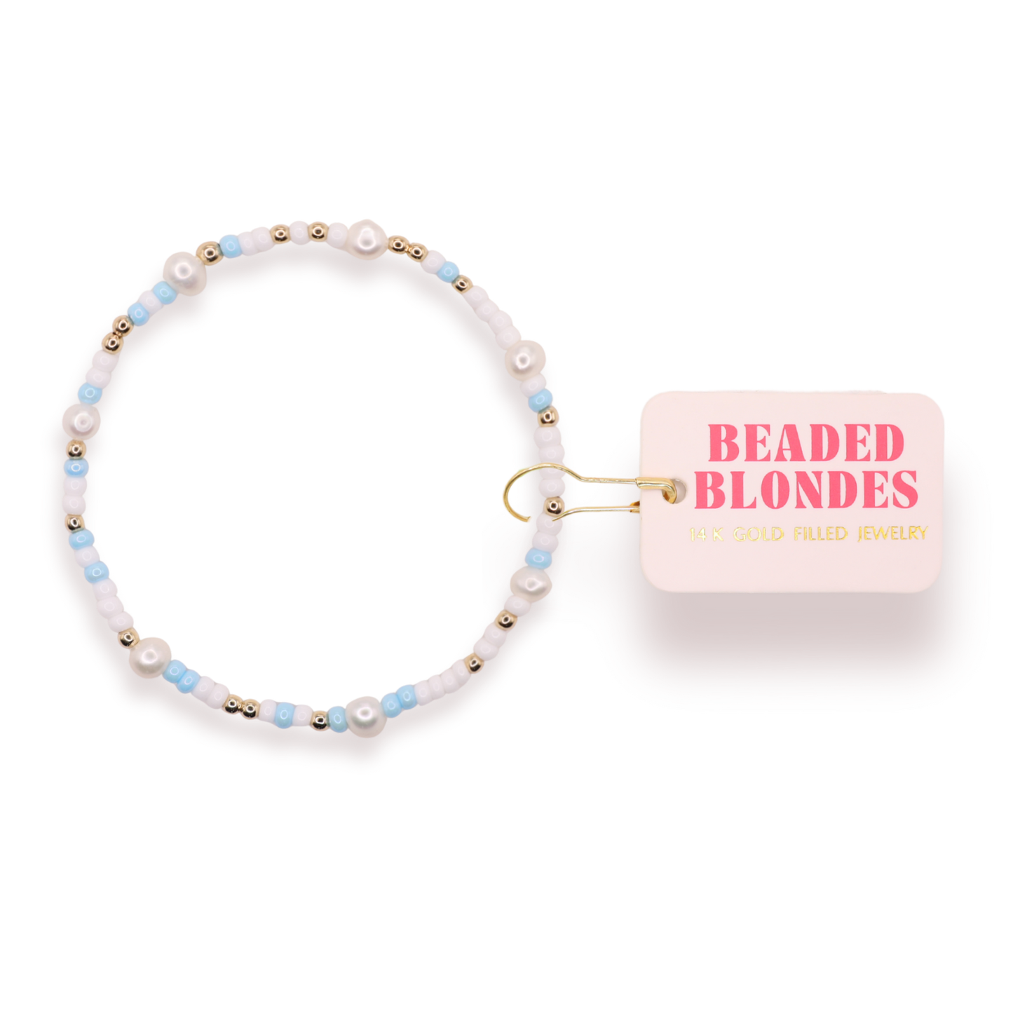Blue Pearl Sprinkle Bracelet