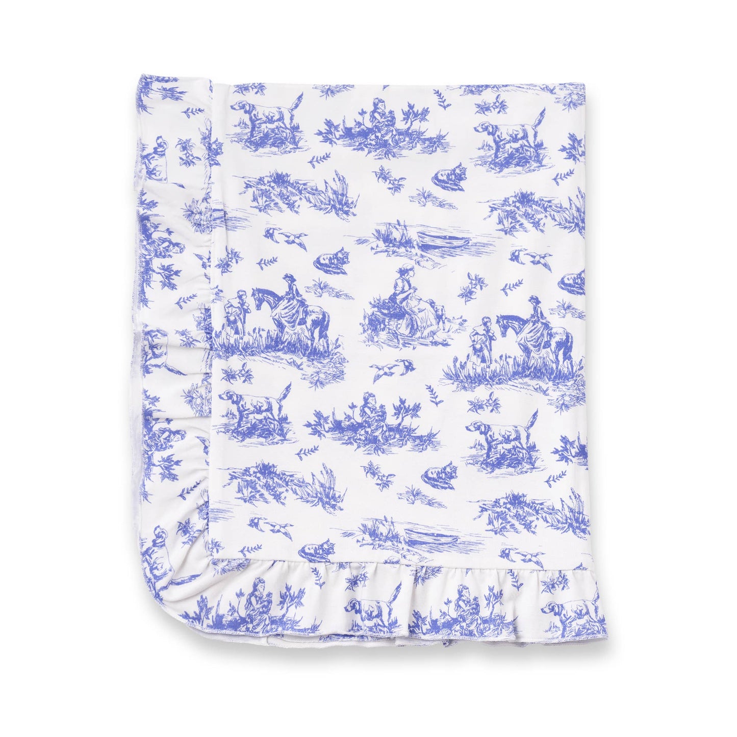Toile de Jouy Stroller Blanket (Bamboo)