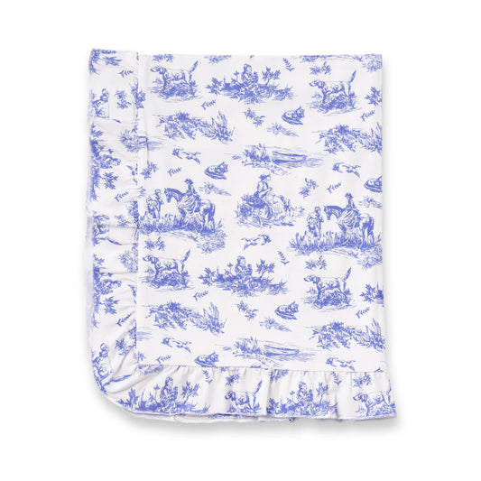 Toile de Jouy Stroller Blanket (Bamboo)