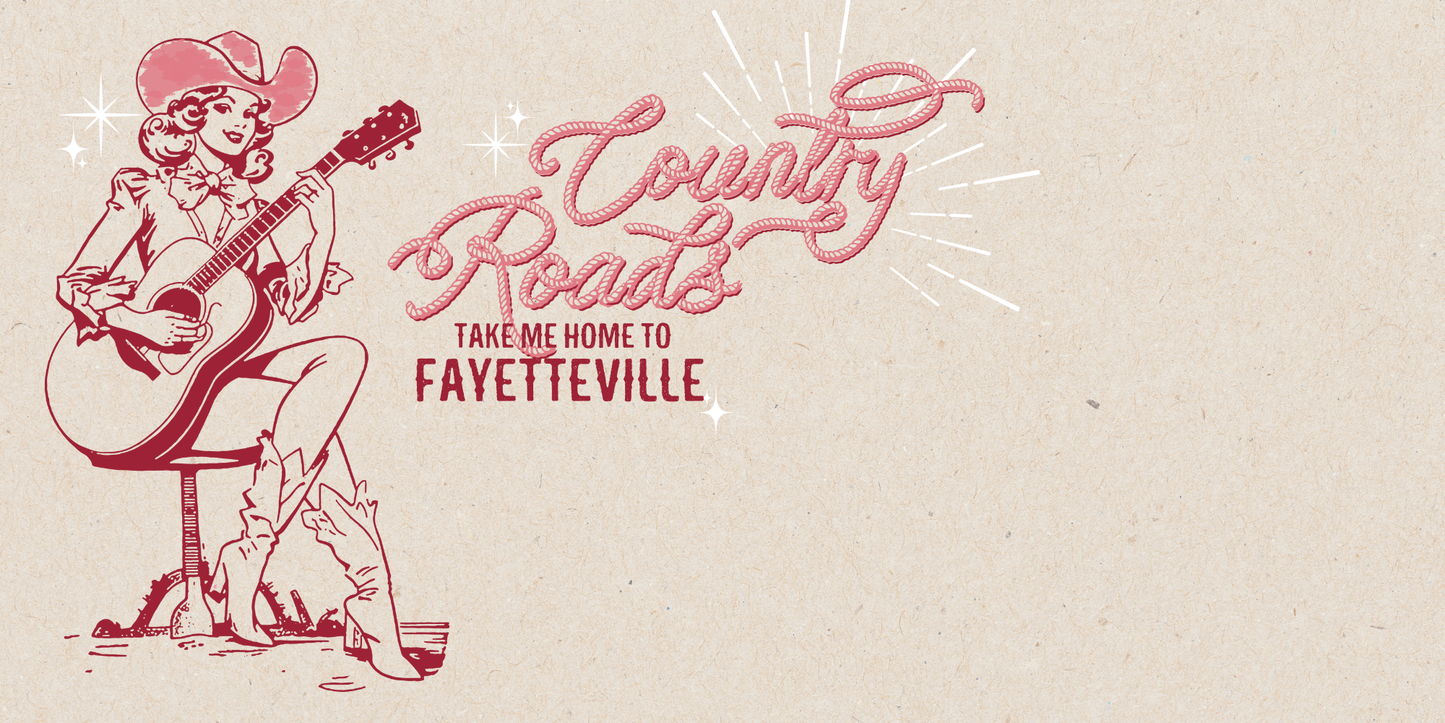 5.5x11 GAMEDAY FAYETTEVILLE trinket tray insert set of 5