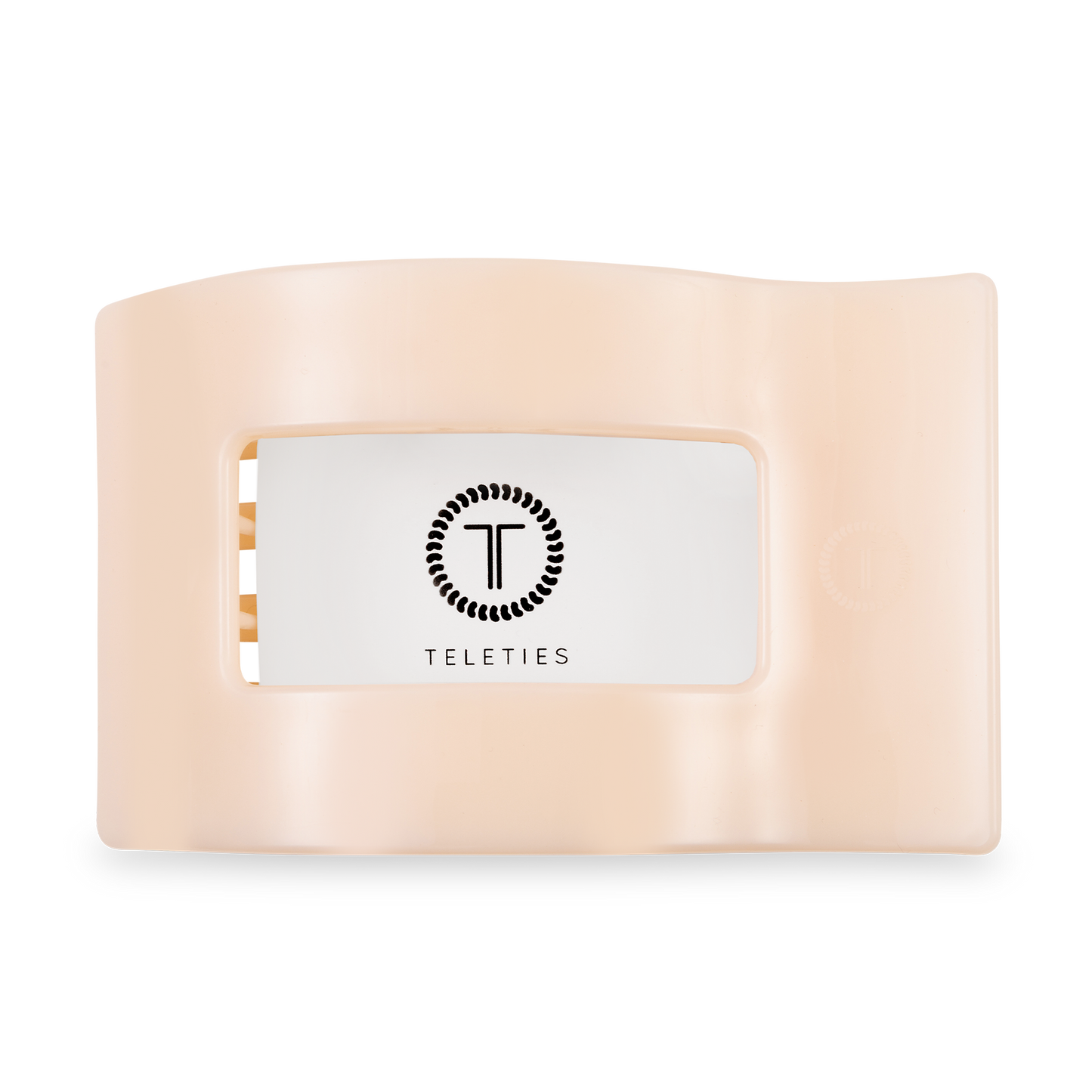 Flat Rectangle Hair Clip | Large | Almond Beige