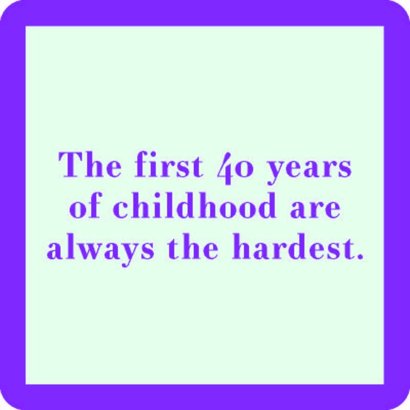 COASTER First 40 Years | Funny Party Gift | Home Bar Decor