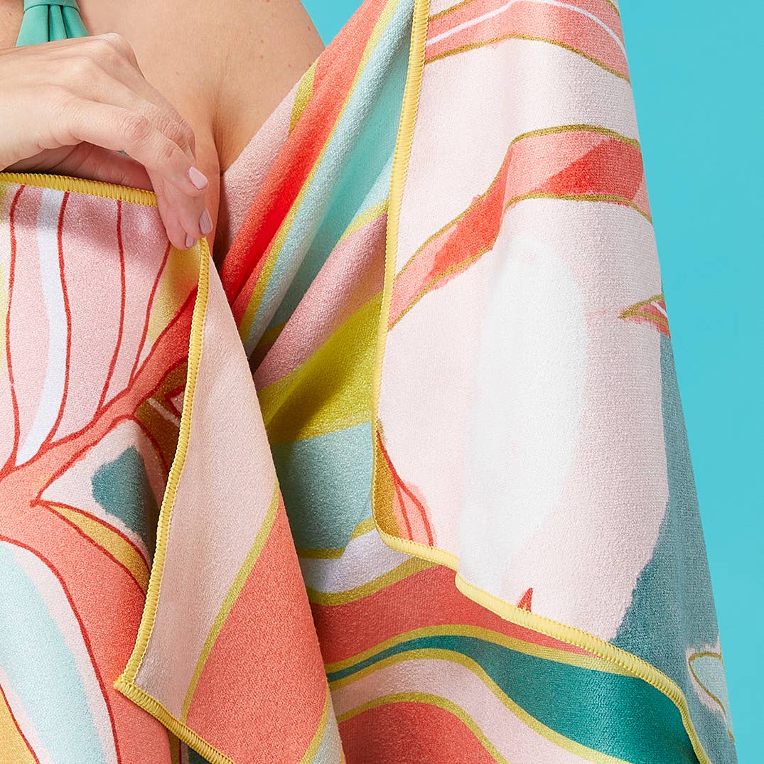 Exotic Leaves Go Big Microfiber Beach Towel