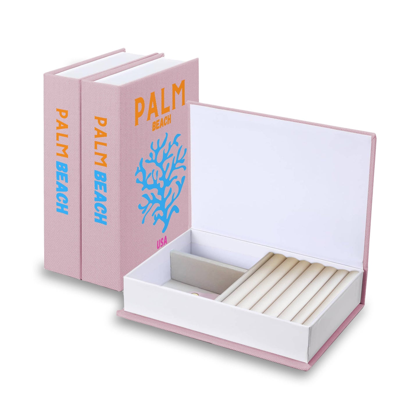 Decorative Book with surprise jewelry box -Palm Beach