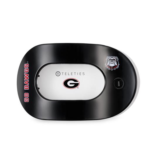 Flat Round Hair Clip | Large | Go Dawgs!