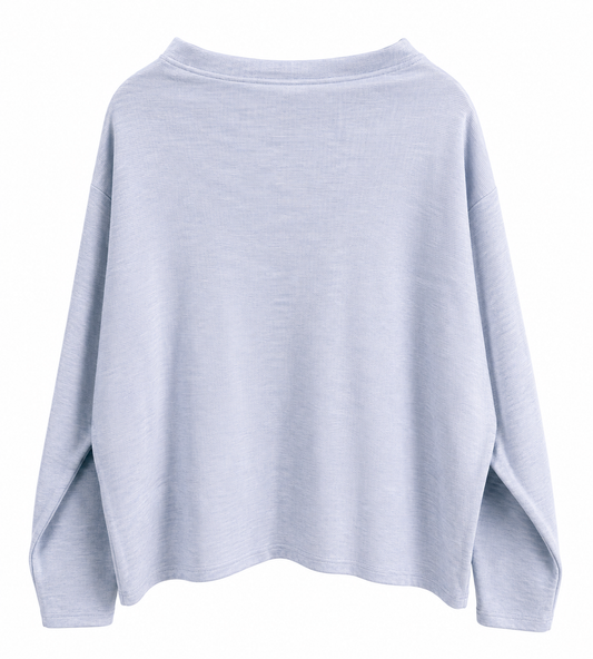 Cloud Sweater Mock Neck Heather Englis Manor