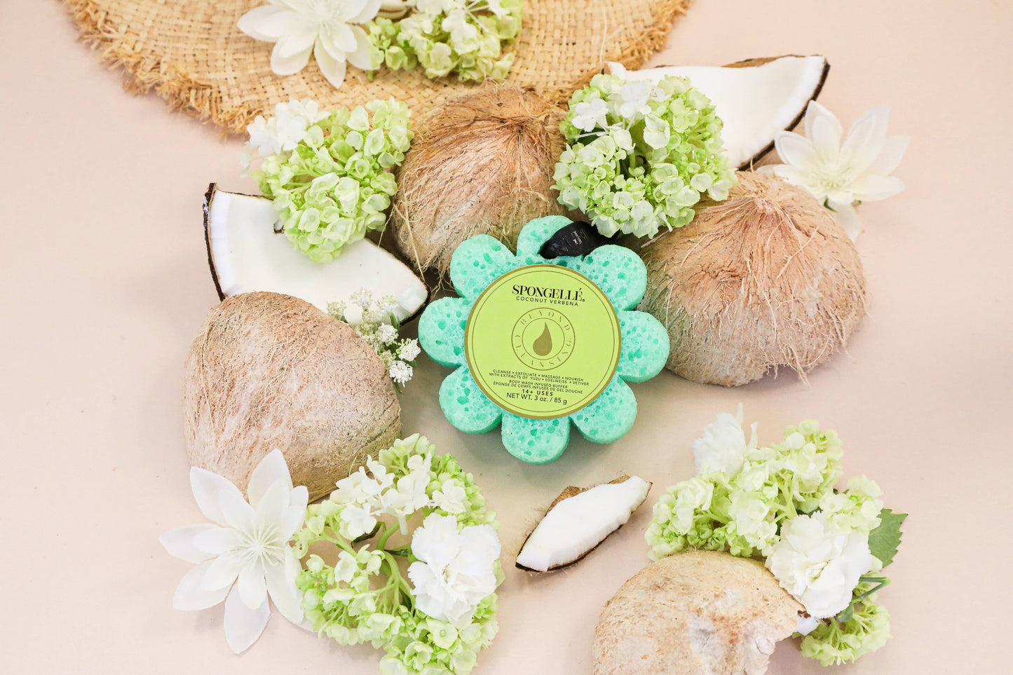 Coconut Verbena Wild Flower | Soap Sponge | Soap Buffer