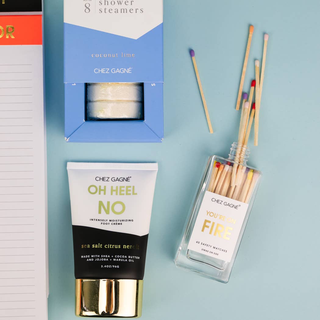 You're on Fire - Glass Bottle Safety Matches - Rainbow/Multi