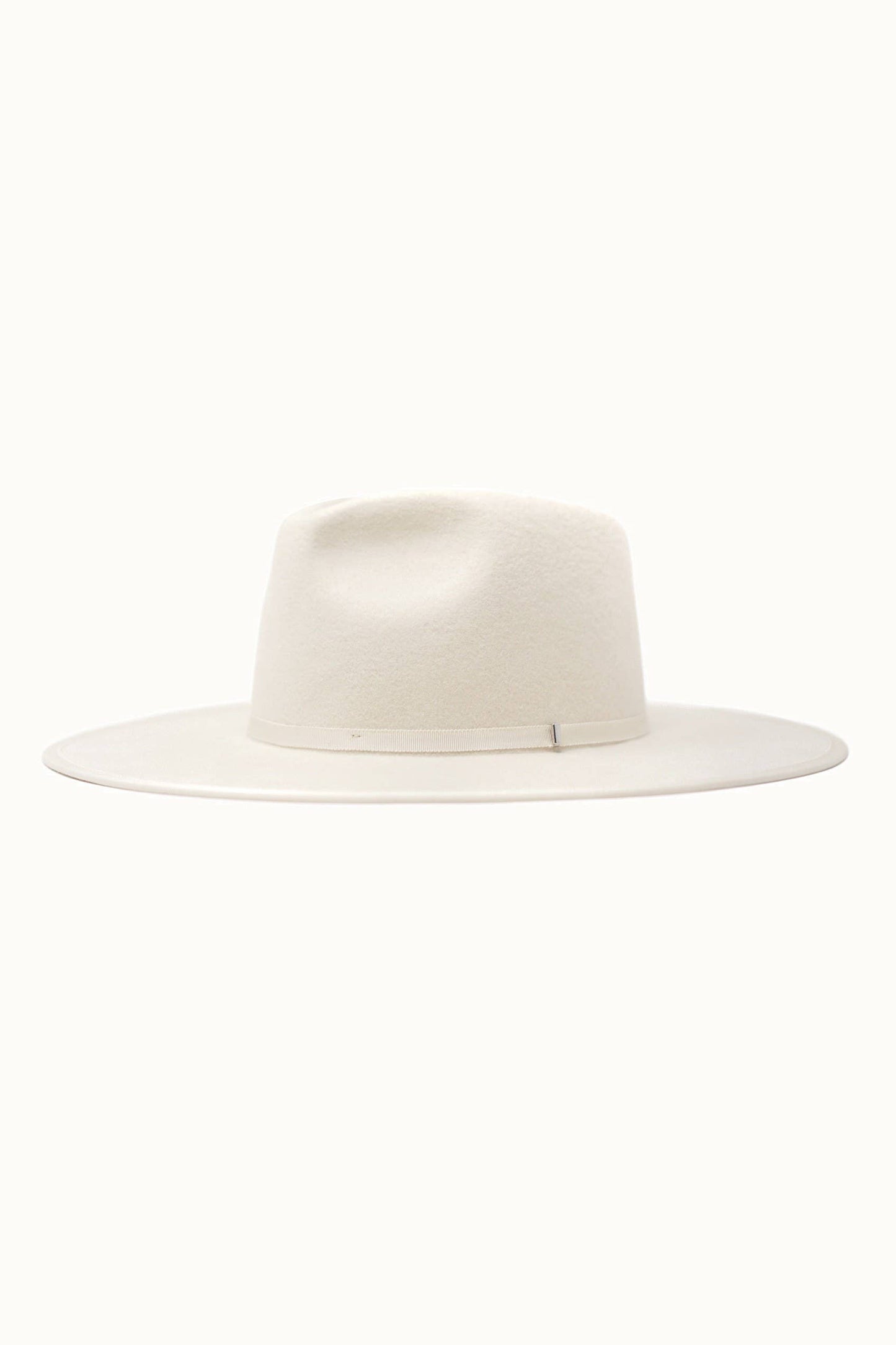 BILLIE - 100% Wool Felt Rancher, Satin Lined, Ivory