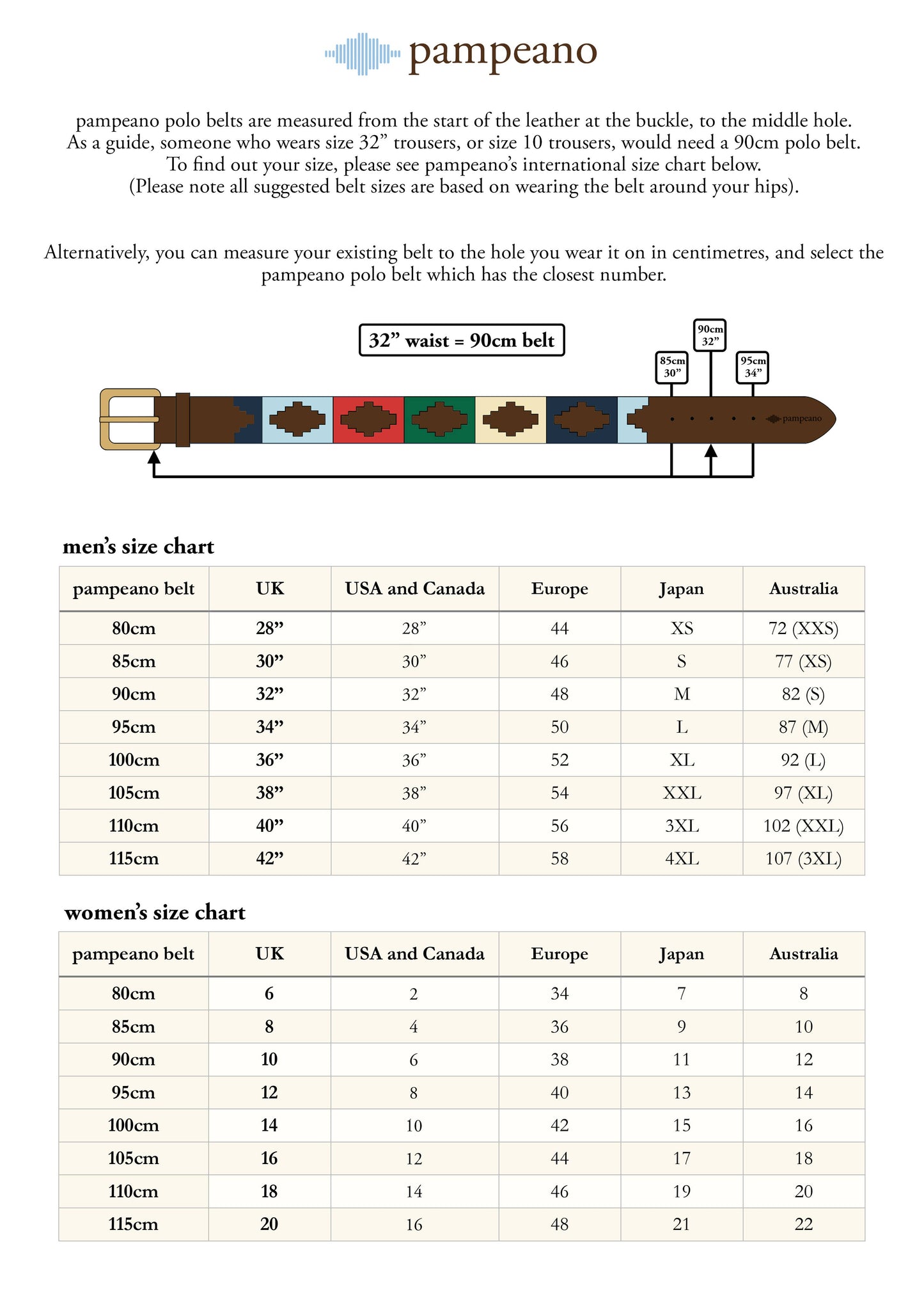 Pampeano hand-stitched leather polo belt - Principe