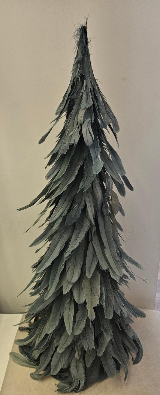 Christmas Blue Feather Tree