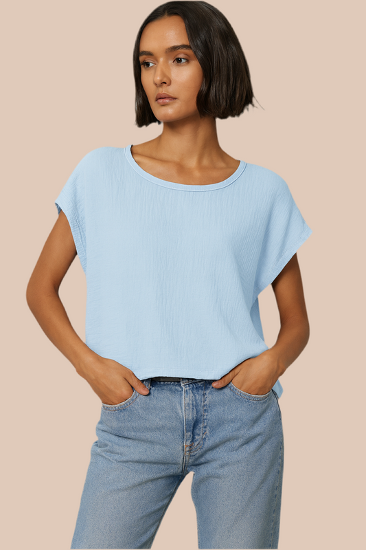 Dolman Top - Cloudy Sky