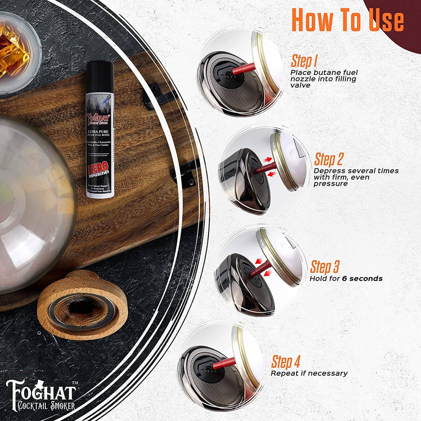 Foghat™ Culinary Butane - Odorless & Tasteless