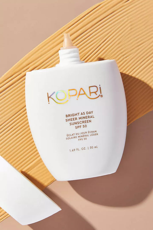 Kopari Sun Shield On-The-Glow Sheer Sunscreen Stick SPF 40, Sweat and Water Resistant Roll On Sunscreen For Face and Body with Vitamin E and Bisobolol, 1oz