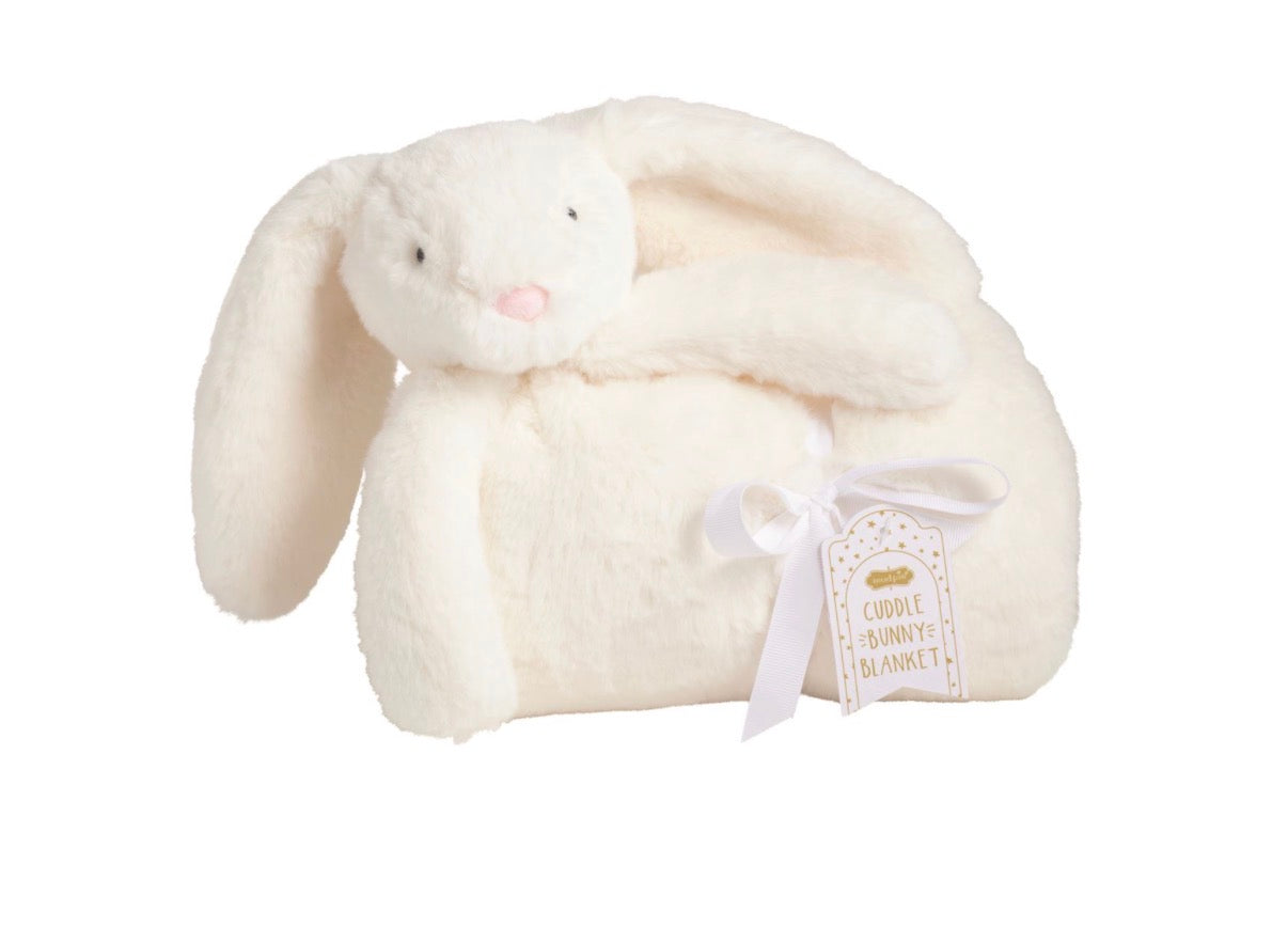 Ivory Plush Bunny Blanket