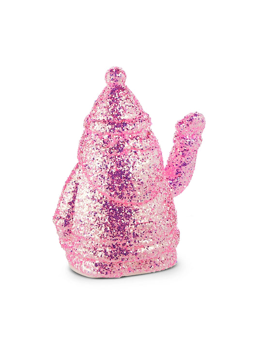 Pink Waving Santa
