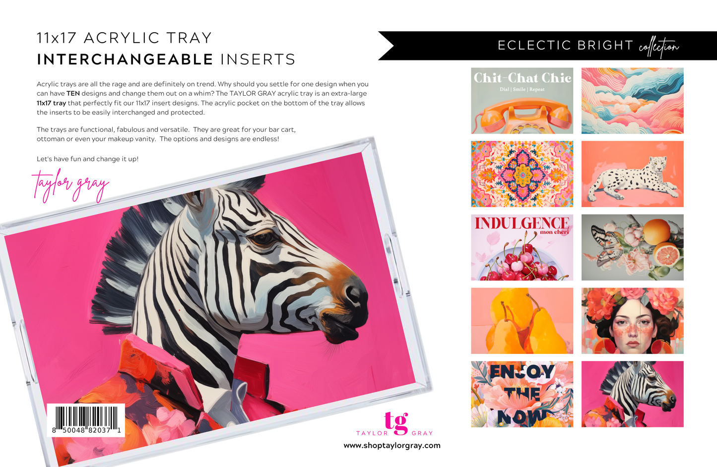 11x17 ECLECTIC BRIGHT insert set of 10