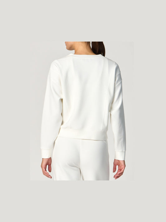 Seamed Pullover - Winter White