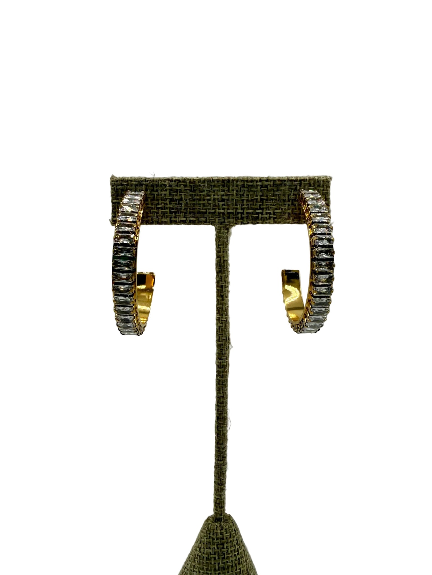 Large Diamond Hoops