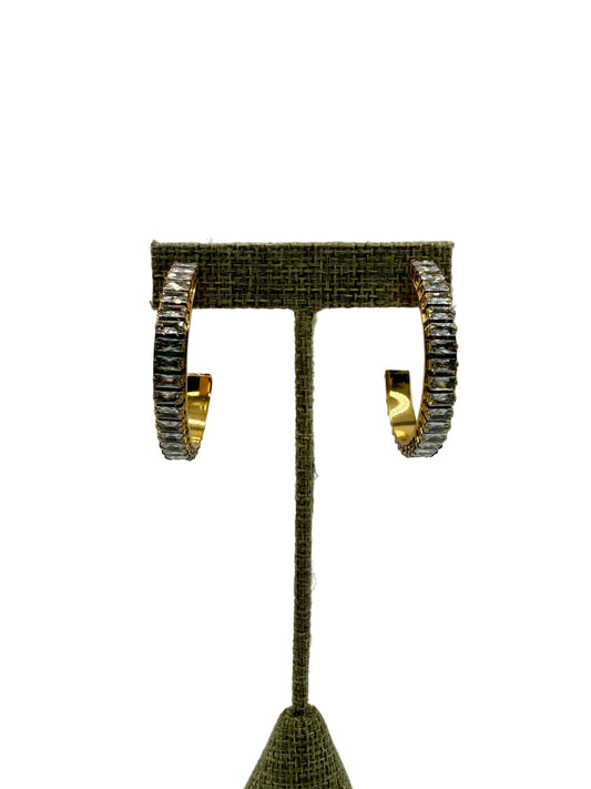 Large Diamond Hoops