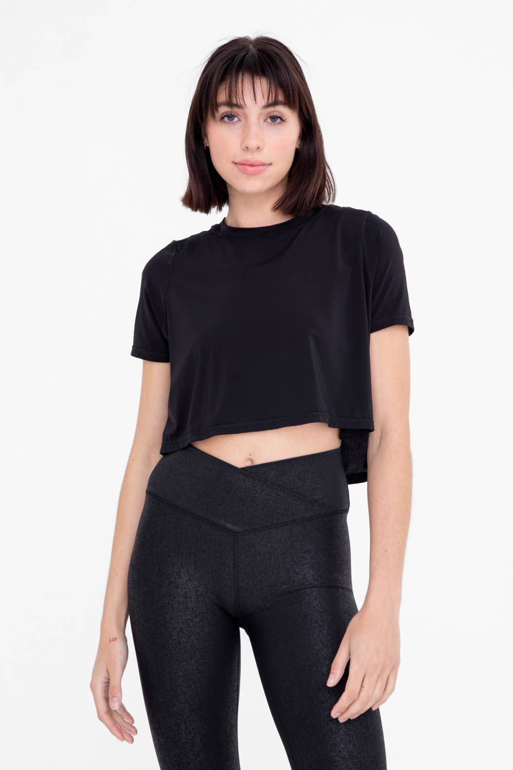 Active Short Sleeve with Cut-Out - Stylish Workout Top