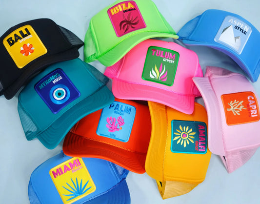 Youth Beach Hat - Patches