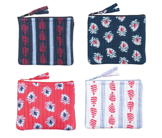 Americana Print Coin Pouch