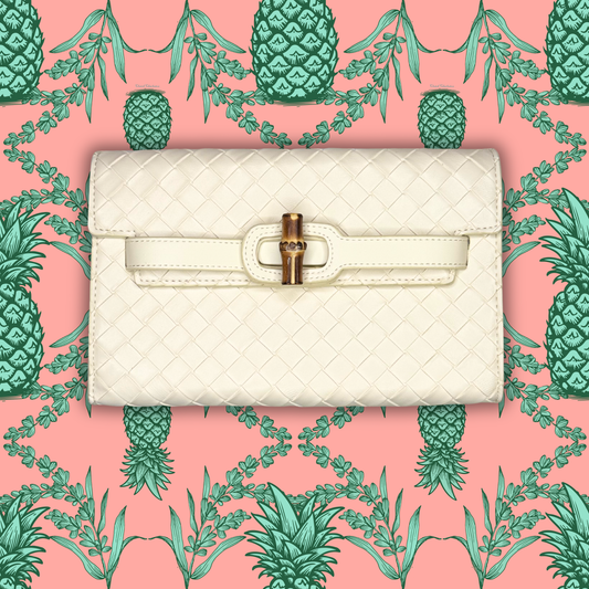 Broad Clutch- Cream